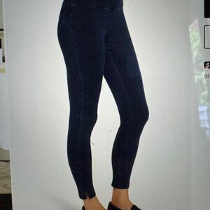 High Waist Skinny Denim Leggings - Indigo